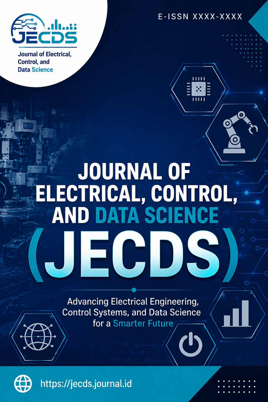 Journal of Electrical, Control, and Data Science (JECDS) is an international peer-reviewed, open-access scientific journal dedicated to publishing high-quality research that advances theories, methodologies, and applications in electrical engineering, intelligent control systems, artificial intelligence, and data science. The journal promotes interdisciplinary research that bridges engineering, computing, and emerging digital technologies to address real-world industrial and societal challenges.